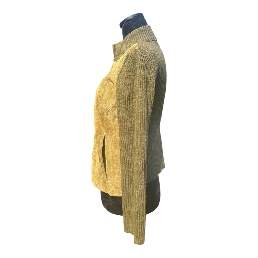 Prada Olive Green Suede & Wool Cashmere Zip Jacket Made in 🇮🇹 - Picture 2 of 12